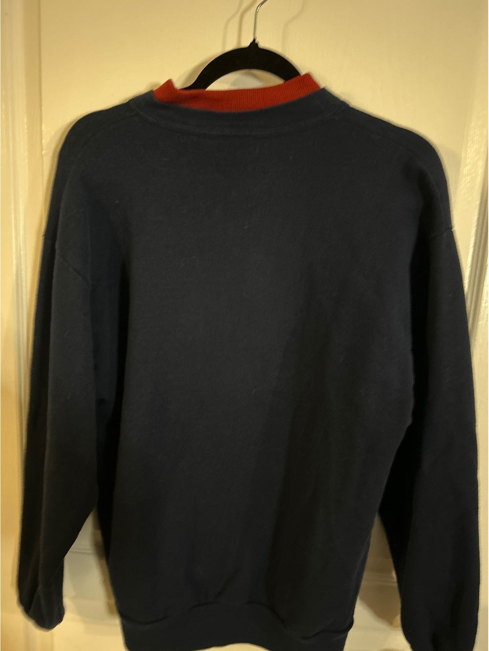 Navy Blue Sweatshirt with Cozy Fireplace and Pets Embroidery - Picture 6 of 6